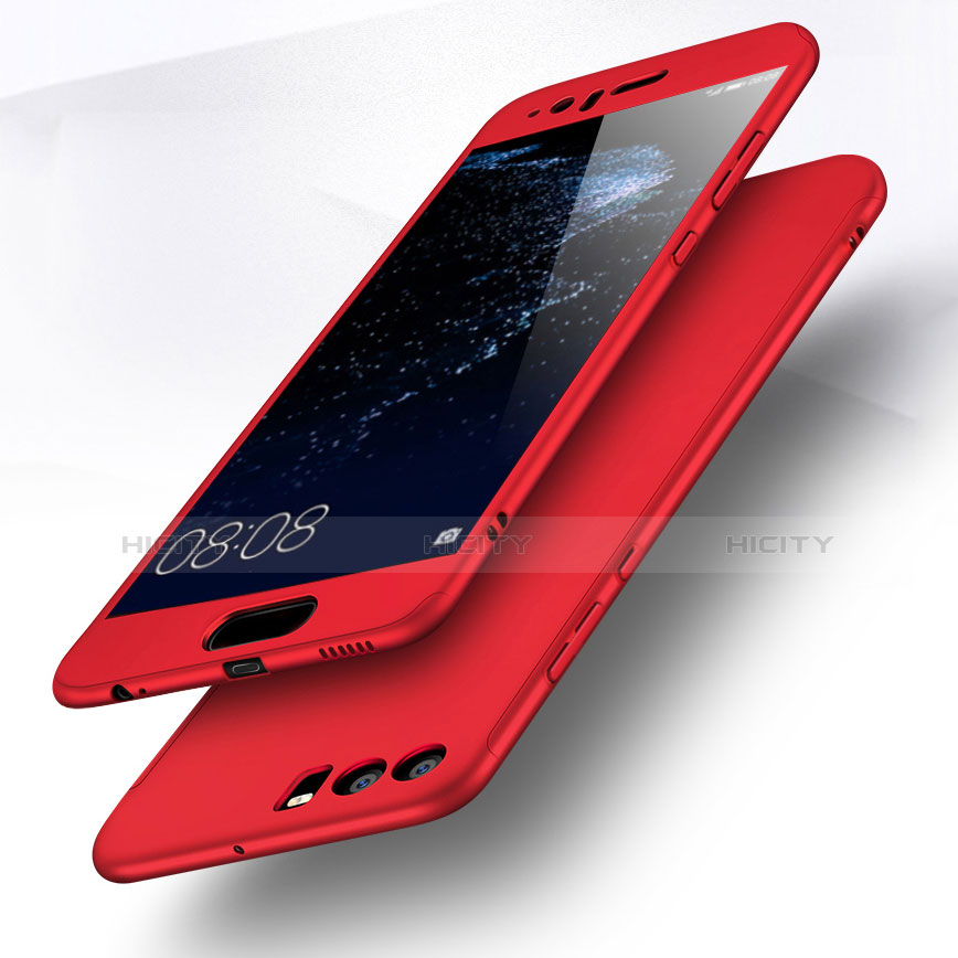 Carcasa Dura Plastico Rigida Mate M02 para Huawei P10 Rojo