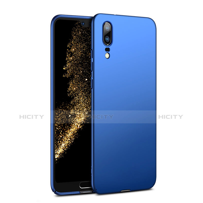 Carcasa Dura Plastico Rigida Mate M02 para Huawei P20 Azul