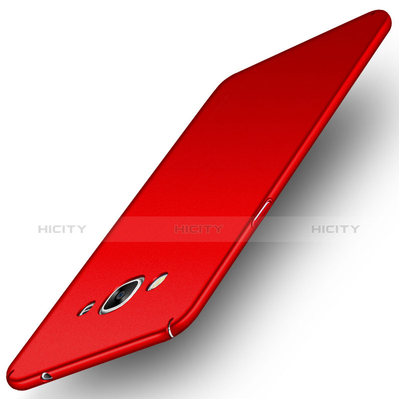 Carcasa Dura Plastico Rigida Mate M02 para Samsung Galaxy J3 Pro (2016) J3110 Rojo