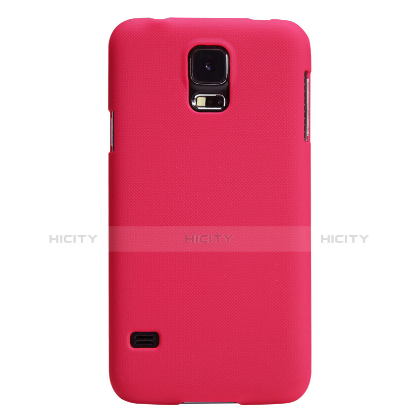 Carcasa Dura Plastico Rigida Mate M02 para Samsung Galaxy S5 G900F G903F Rojo