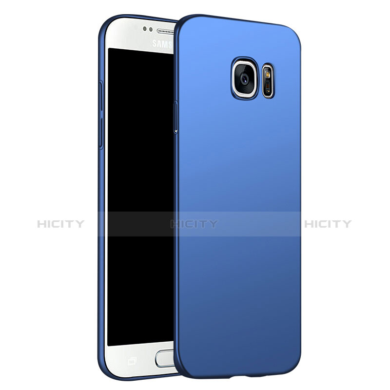 Carcasa Dura Plastico Rigida Mate M02 para Samsung Galaxy S6 Duos SM-G920F G9200 Azul