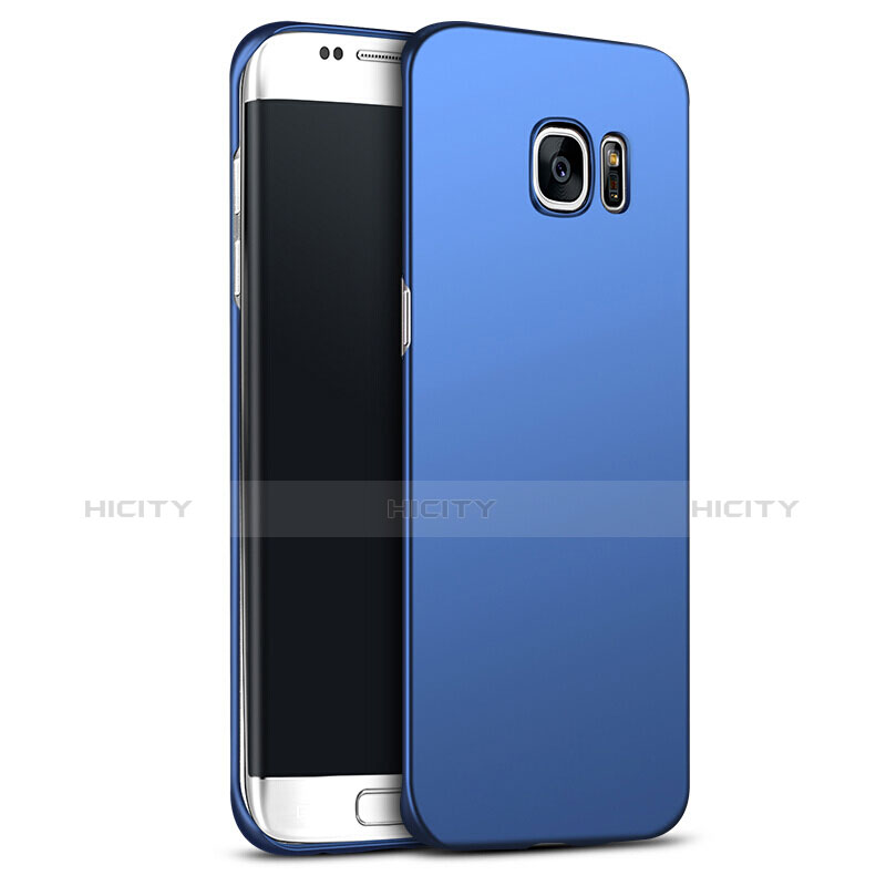 Carcasa Dura Plastico Rigida Mate M02 para Samsung Galaxy S6 Edge+ Plus SM-G928F Azul
