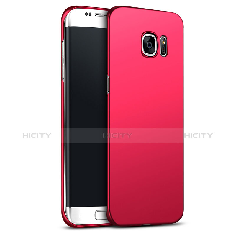 Carcasa Dura Plastico Rigida Mate M02 para Samsung Galaxy S6 Edge+ Plus SM-G928F Rojo