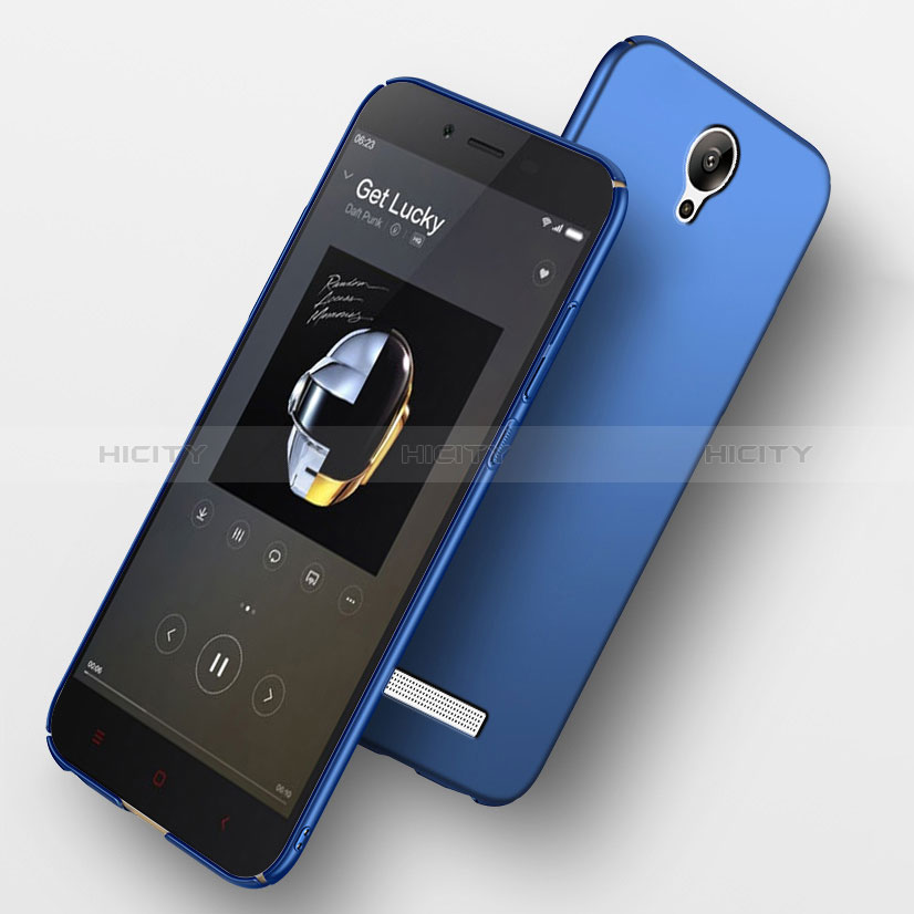 Carcasa Dura Plastico Rigida Mate M02 para Xiaomi Redmi Note 2 Azul