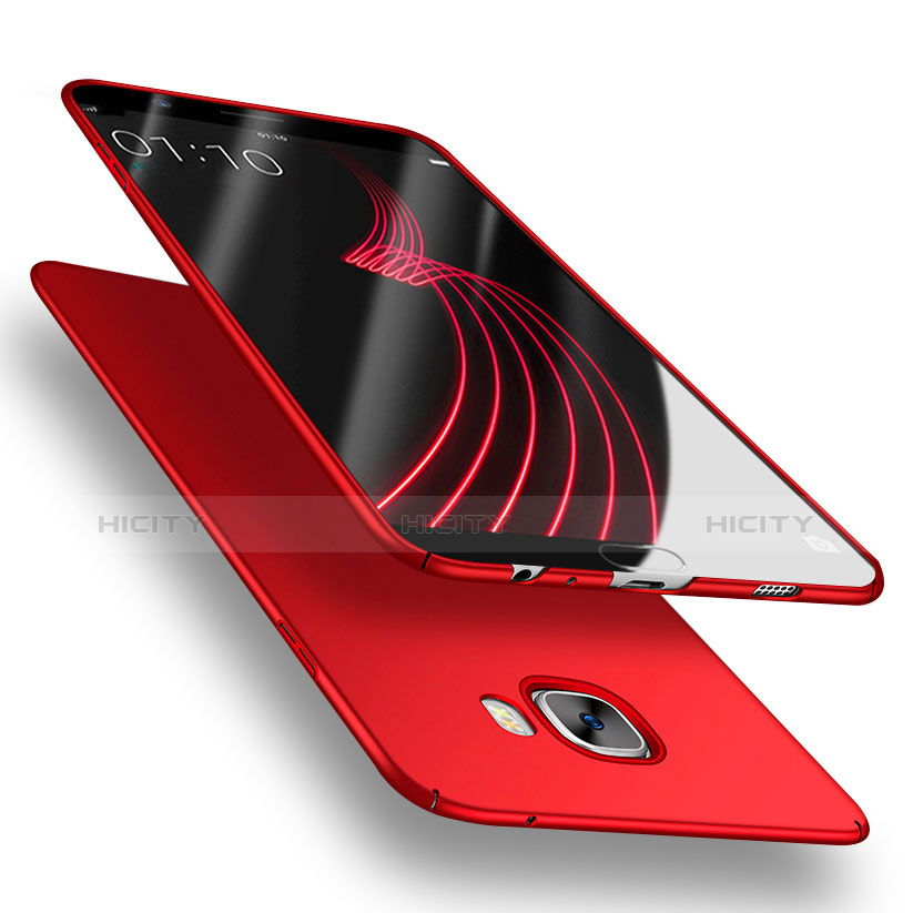 Carcasa Dura Plastico Rigida Mate M03 para Samsung Galaxy C5 SM-C5000 Rojo