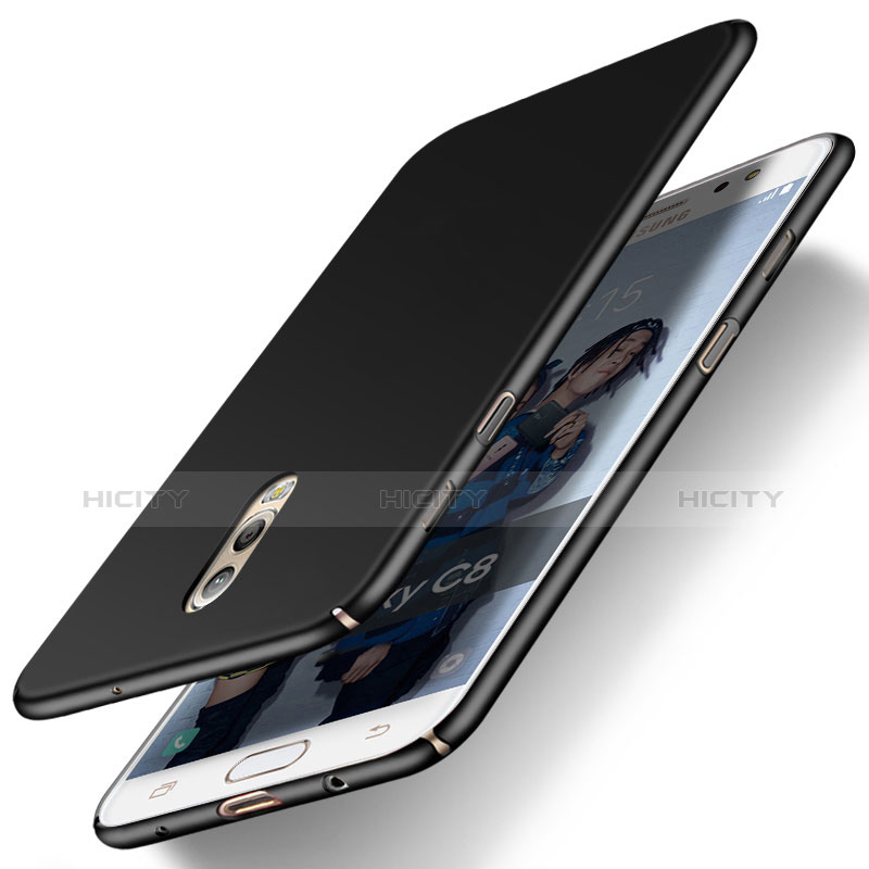 Carcasa Dura Plastico Rigida Mate M03 para Samsung Galaxy C7 (2017) Negro