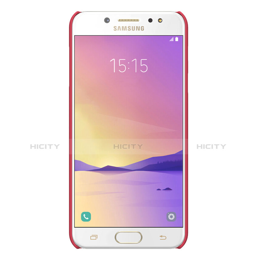 Carcasa Dura Plastico Rigida Mate M04 para Samsung Galaxy J7 Plus Rojo