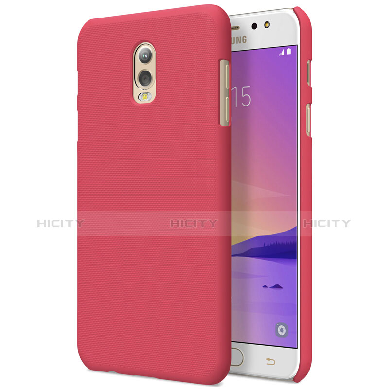 Carcasa Dura Plastico Rigida Mate M04 para Samsung Galaxy J7 Plus Rojo
