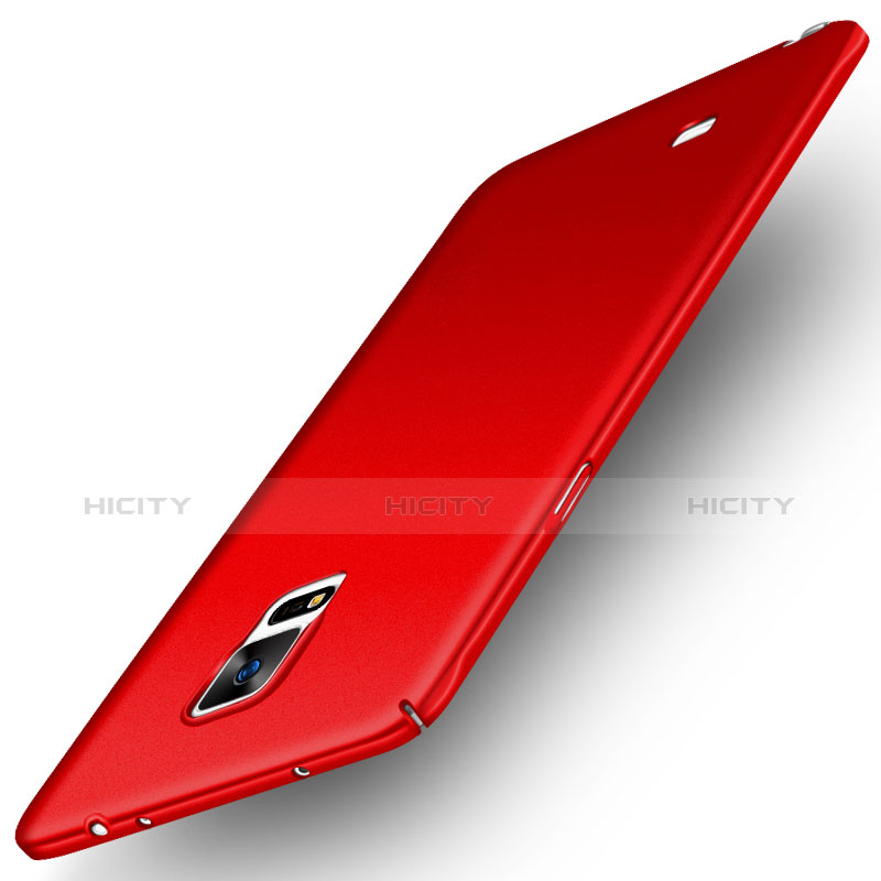 Carcasa Dura Plastico Rigida Mate M04 para Samsung Galaxy Note 4 Duos N9100 Dual SIM Rojo