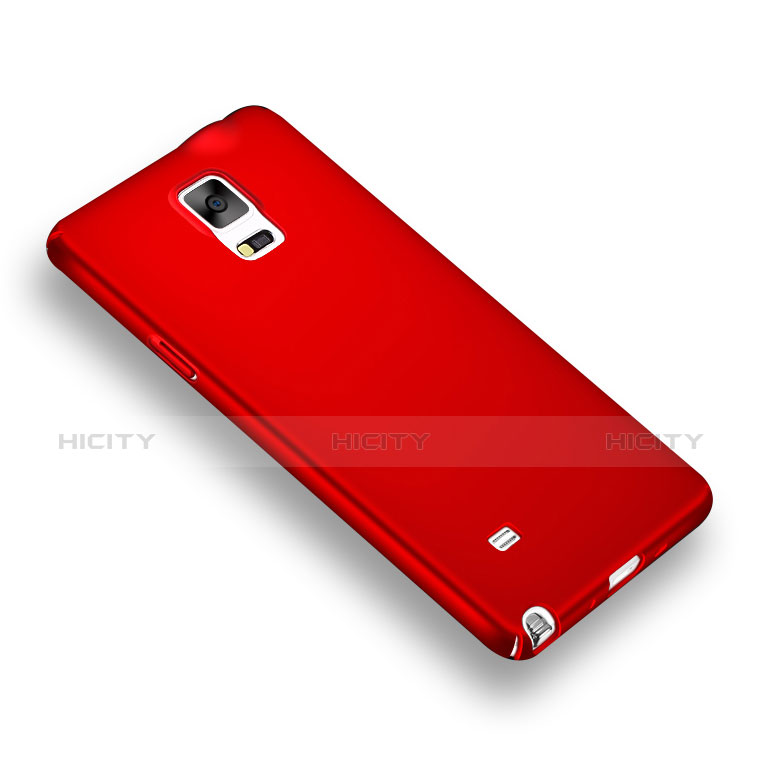 Carcasa Dura Plastico Rigida Mate M04 para Samsung Galaxy Note 4 Duos N9100 Dual SIM Rojo