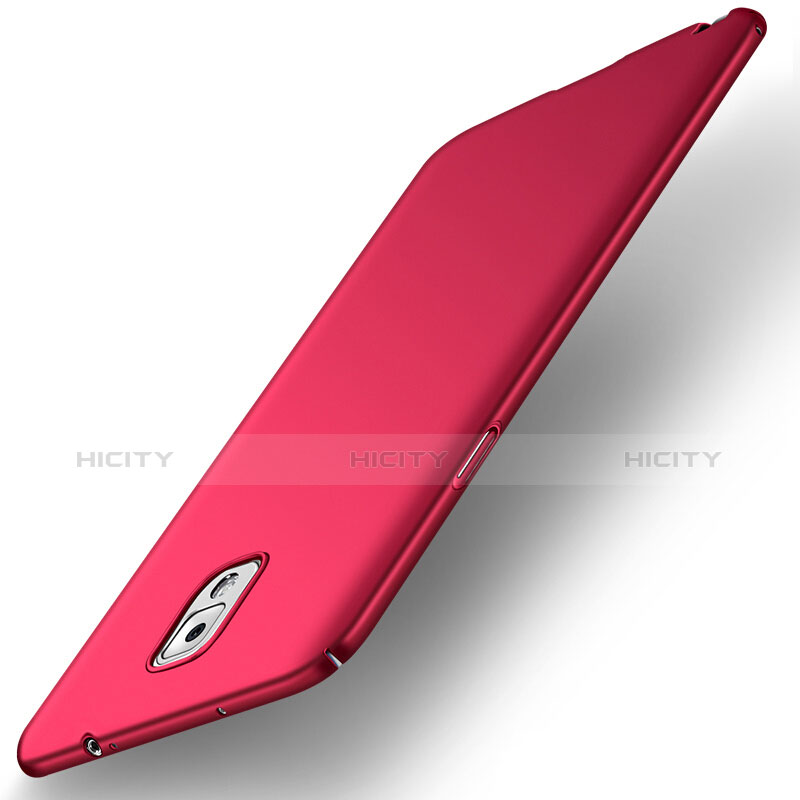 Carcasa Dura Plastico Rigida Mate M05 para Samsung Galaxy Note 3 N9000 Rojo