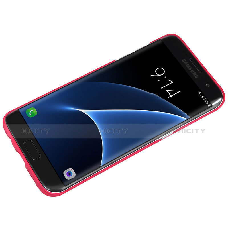 Carcasa Dura Plastico Rigida Mate M10 para Samsung Galaxy S7 Edge G935F Rojo