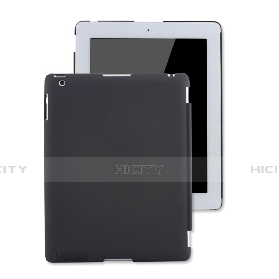 Carcasa Dura Plastico Rigida Mate para Apple iPad 4 Negro