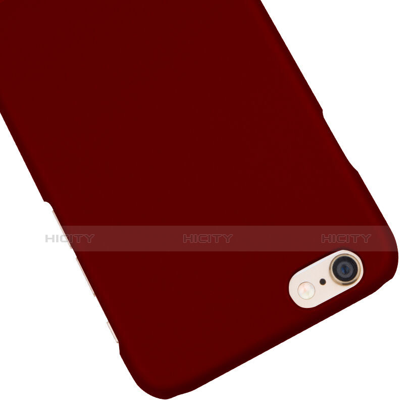Carcasa Dura Plastico Rigida Mate para Apple iPhone 6S Rojo Rosa
