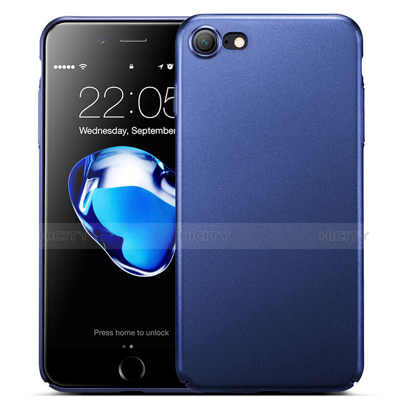 Carcasa Dura Plastico Rigida Mate para Apple iPhone 7 Azul