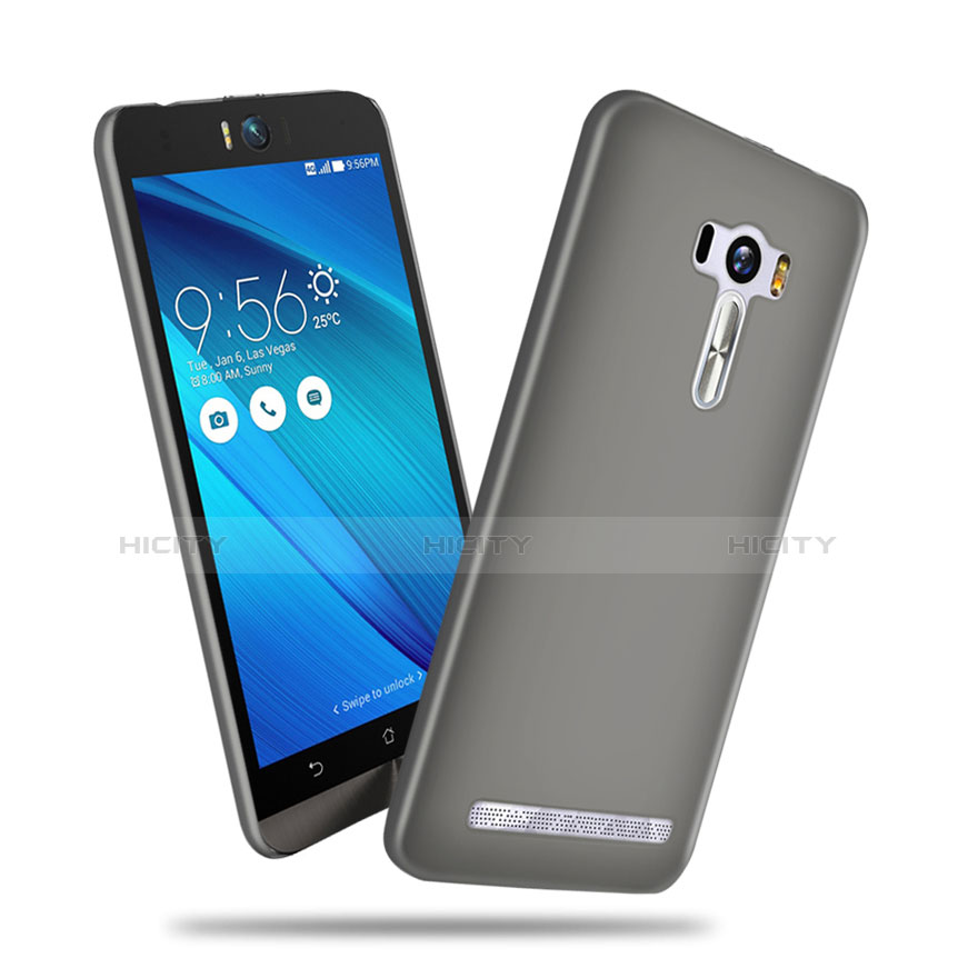 Carcasa Dura Plastico Rigida Mate para Asus Zenfone Selfie ZD551KL Gris