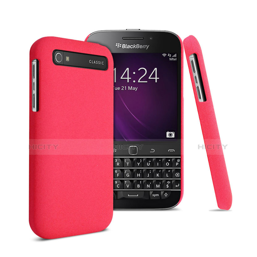 Carcasa Dura Plastico Rigida Mate para Blackberry Classic Q20 Rojo