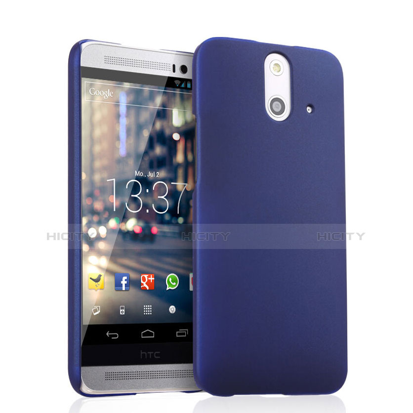 Carcasa Dura Plastico Rigida Mate para HTC One E8 Azul