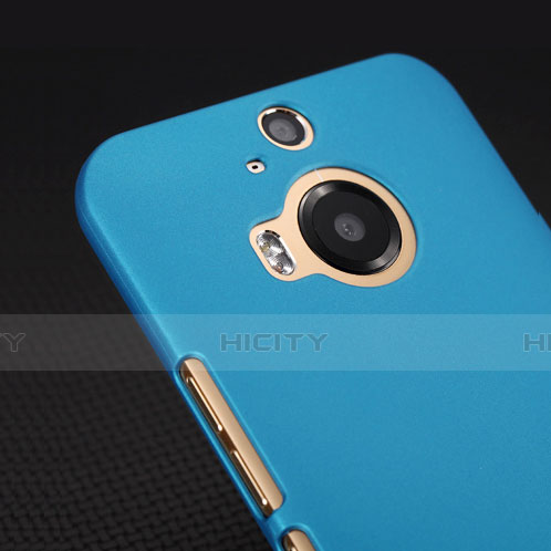 Carcasa Dura Plastico Rigida Mate para HTC One M9 Plus Azul Cielo