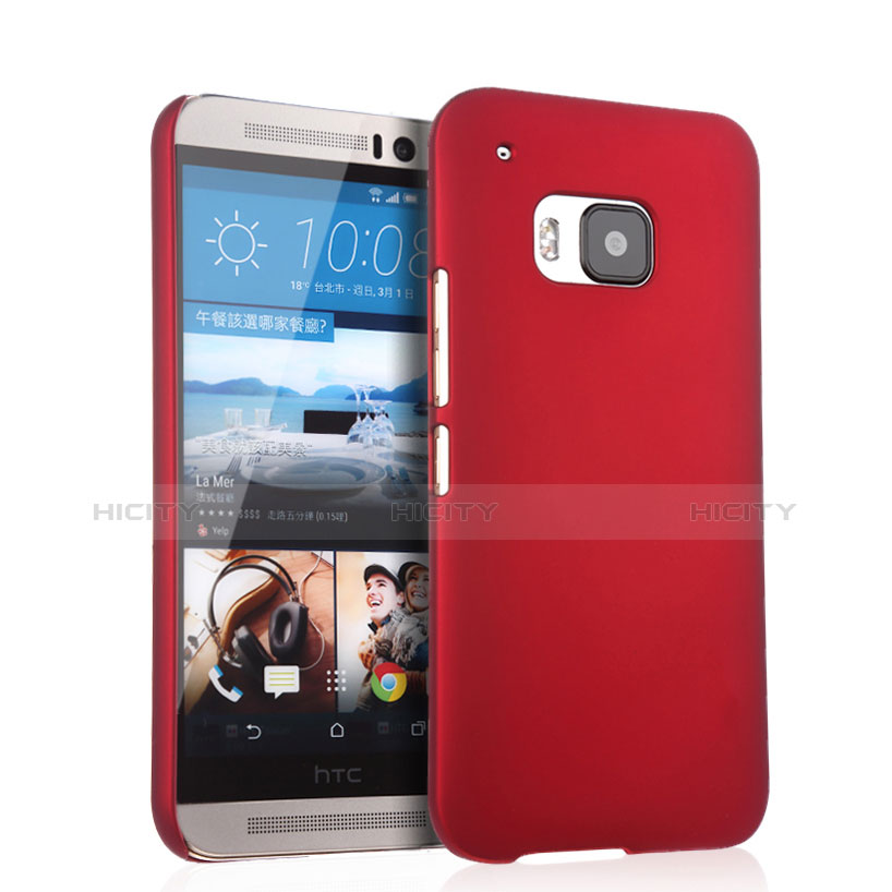 Carcasa Dura Plastico Rigida Mate para HTC One M9 Rojo