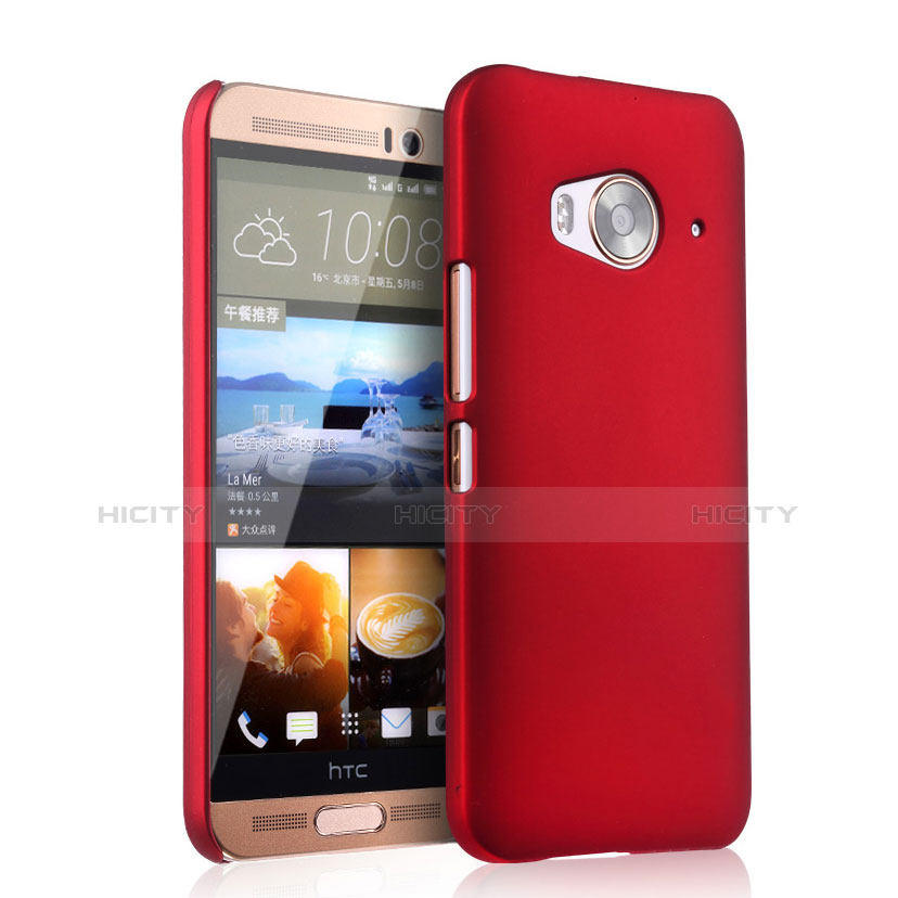 Carcasa Dura Plastico Rigida Mate para HTC One Me Rojo