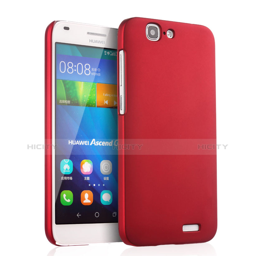 Carcasa Dura Plastico Rigida Mate para Huawei Ascend G7 Rojo