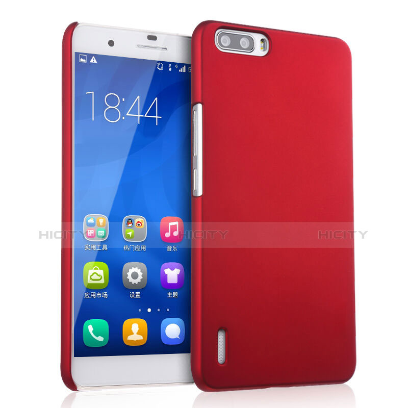 Carcasa Dura Plastico Rigida Mate para Huawei Honor 6 Plus Rojo