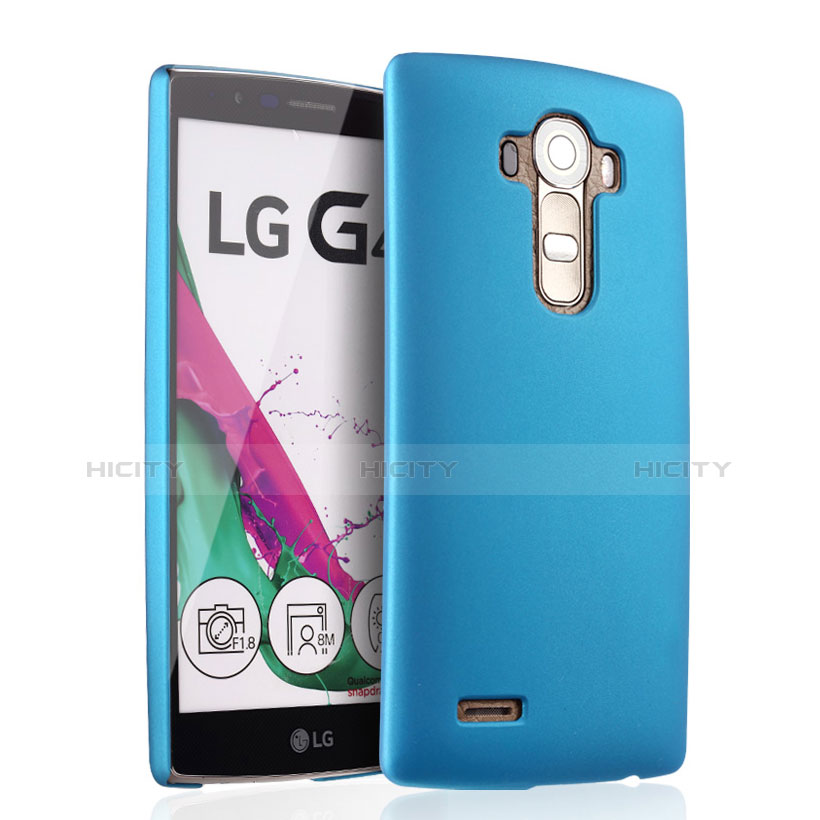 Carcasa Dura Plastico Rigida Mate para LG G4 Azul Cielo