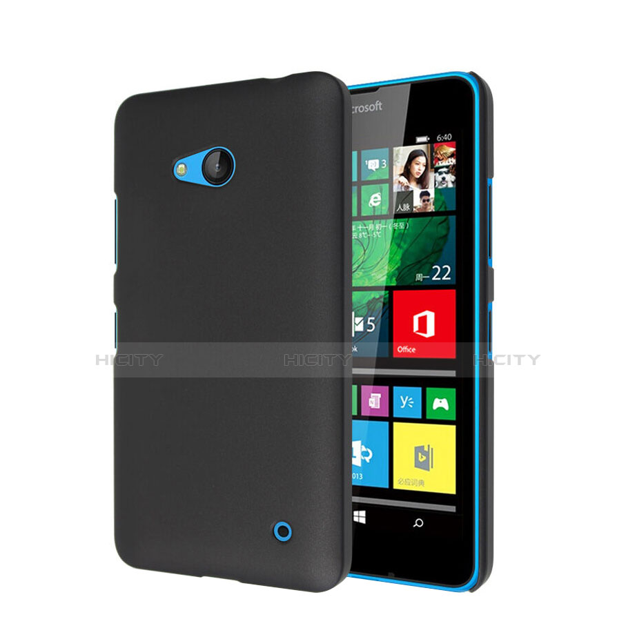 Carcasa Dura Plastico Rigida Mate para Microsoft Lumia 640 Negro
