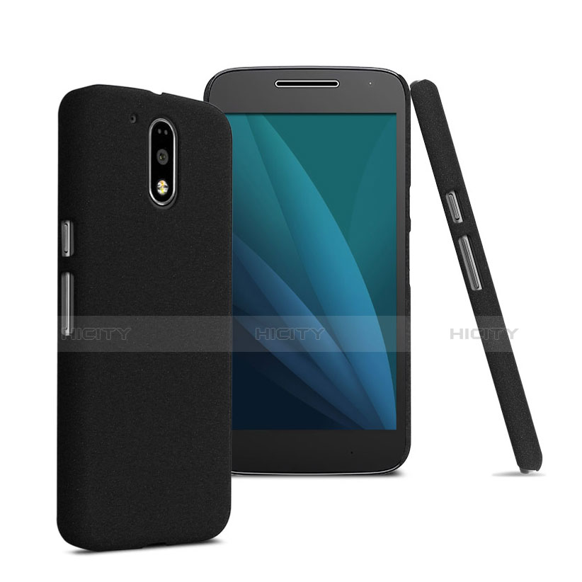 Carcasa Dura Plastico Rigida Mate para Motorola Moto G4 Negro