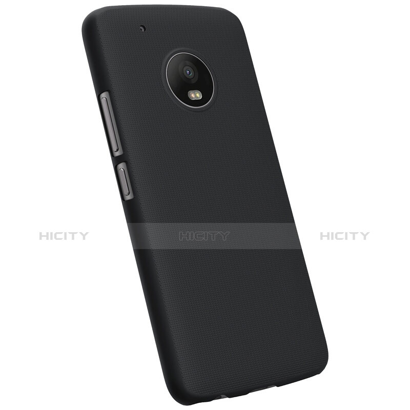 Carcasa Dura Plastico Rigida Mate para Motorola Moto G5 Plus Negro