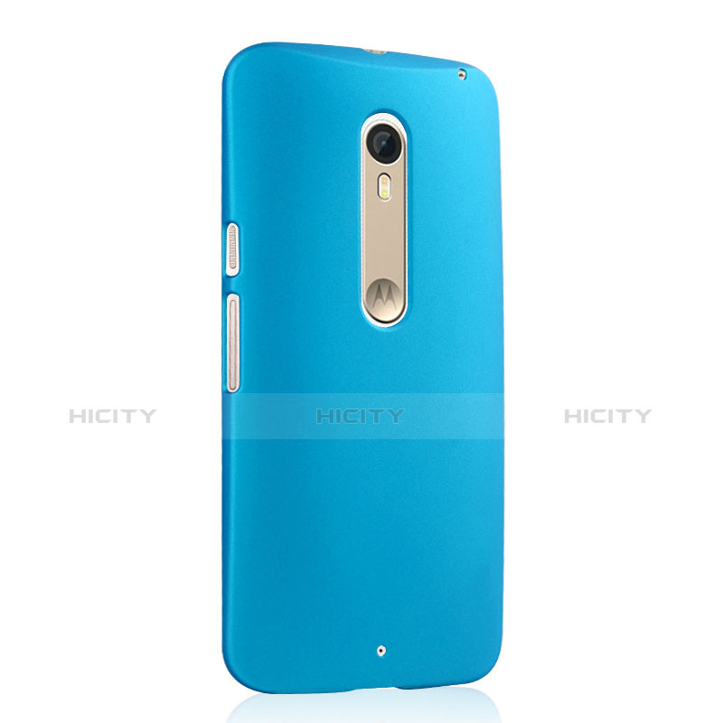 Carcasa Dura Plastico Rigida Mate para Motorola Moto X Style Azul Cielo