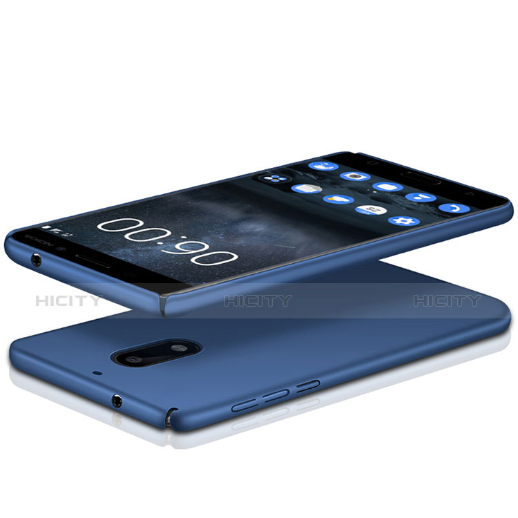 Carcasa Dura Plastico Rigida Mate para Nokia 6 Azul