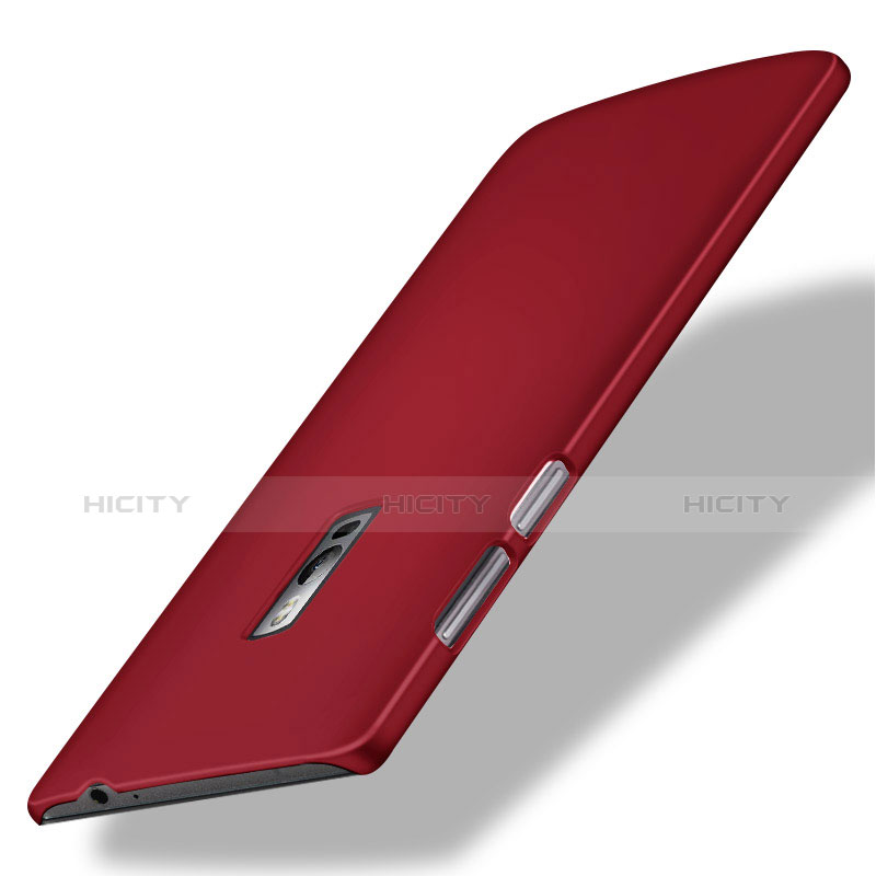 Carcasa Dura Plastico Rigida Mate para OnePlus 2 Rojo