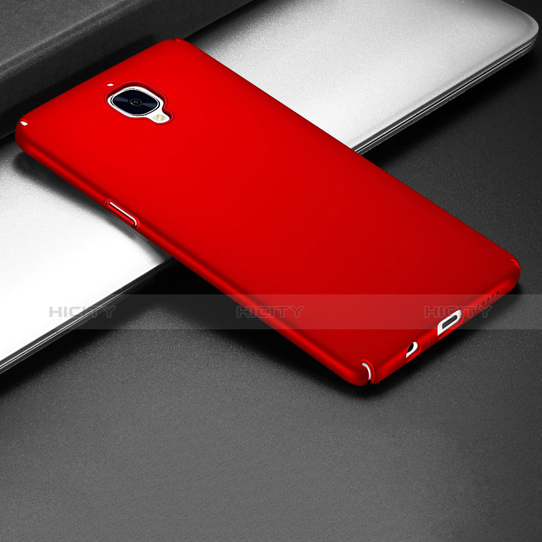 Carcasa Dura Plastico Rigida Mate para OnePlus 3T Rojo
