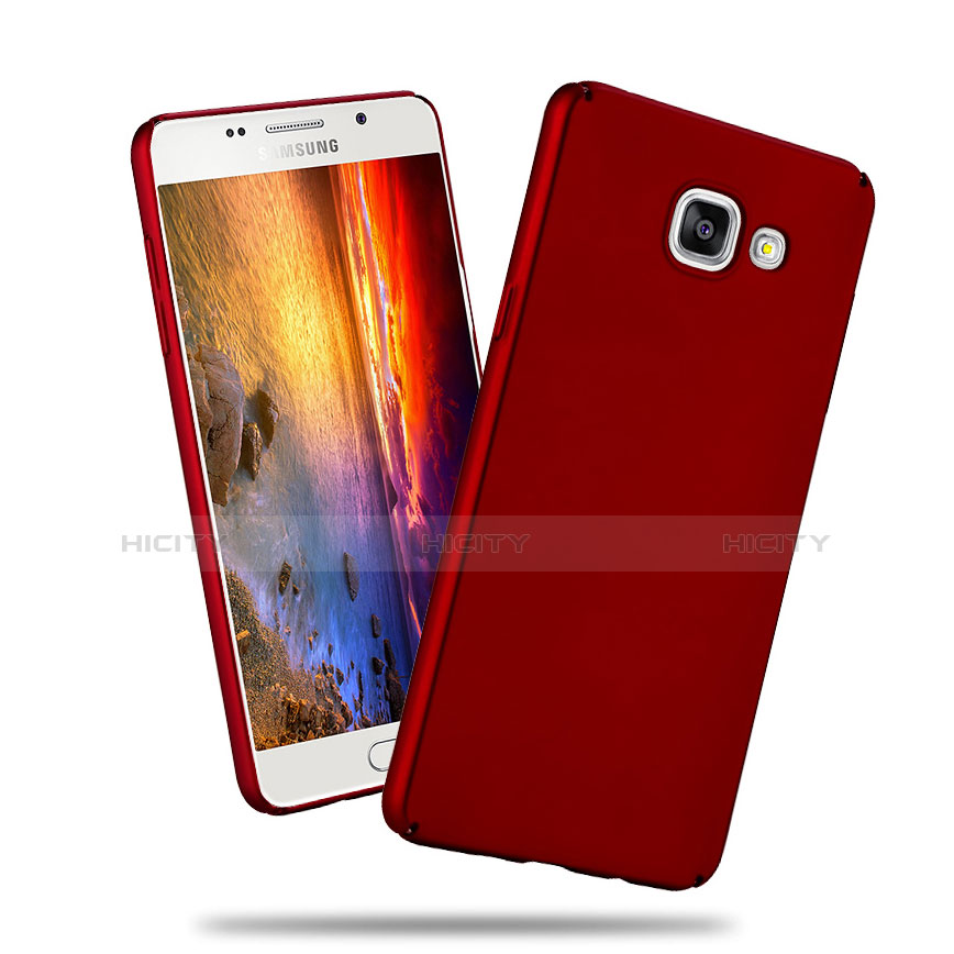 Carcasa Dura Plastico Rigida Mate para Samsung Galaxy A3 (2016) SM-A310F Rojo