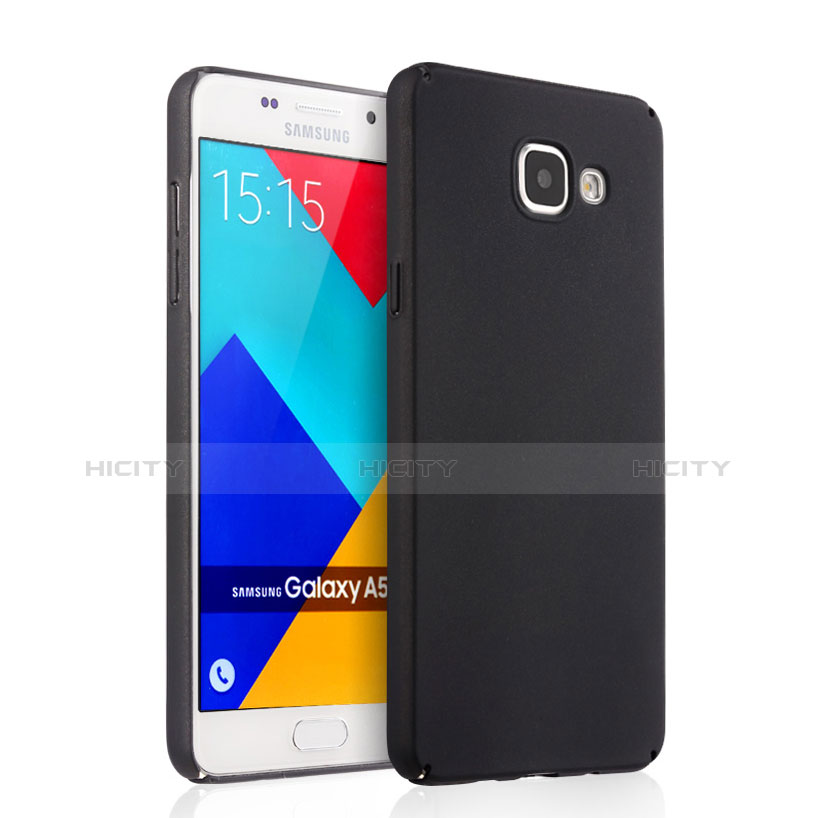 Carcasa Dura Plastico Rigida Mate para Samsung Galaxy A5 (2016) SM-A510F Negro