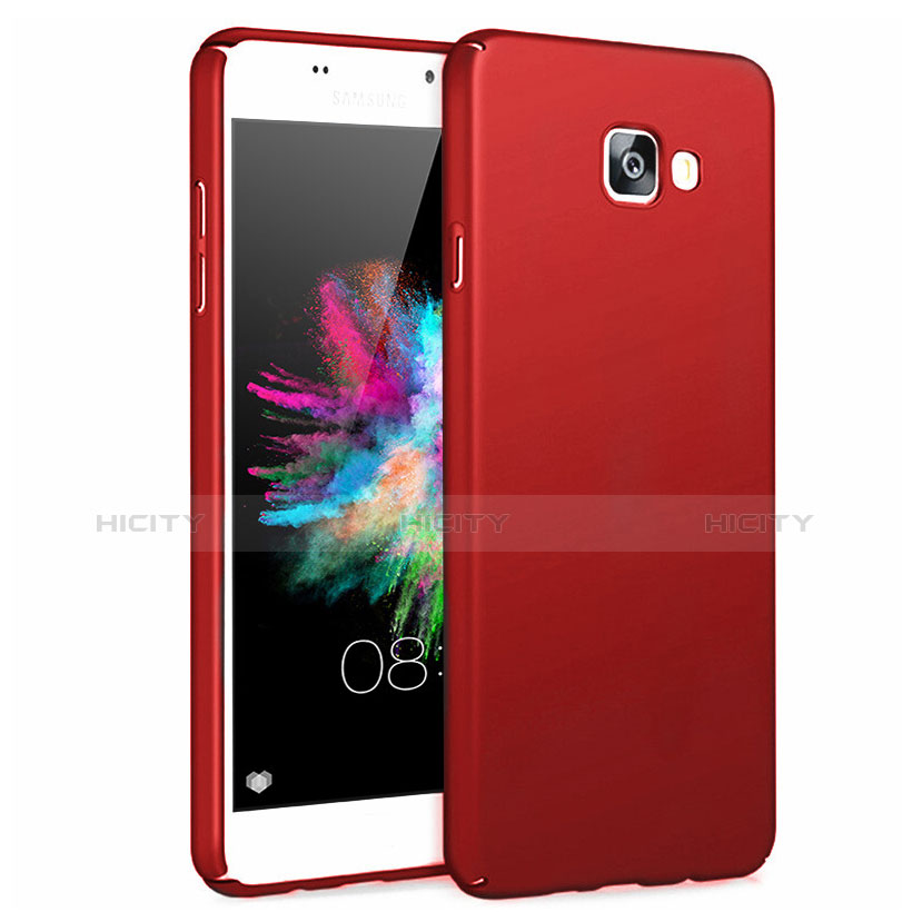 Carcasa Dura Plastico Rigida Mate para Samsung Galaxy A5 (2017) SM-A520F Rojo