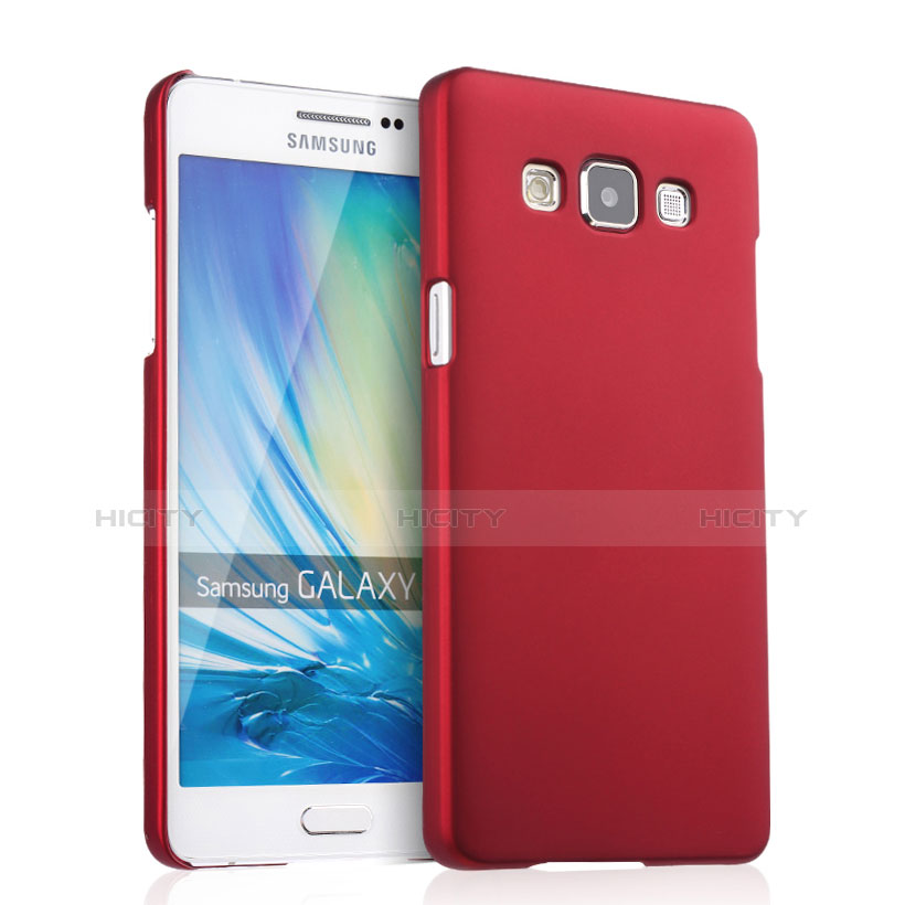 Carcasa Dura Plastico Rigida Mate para Samsung Galaxy A5 SM-500F Rojo