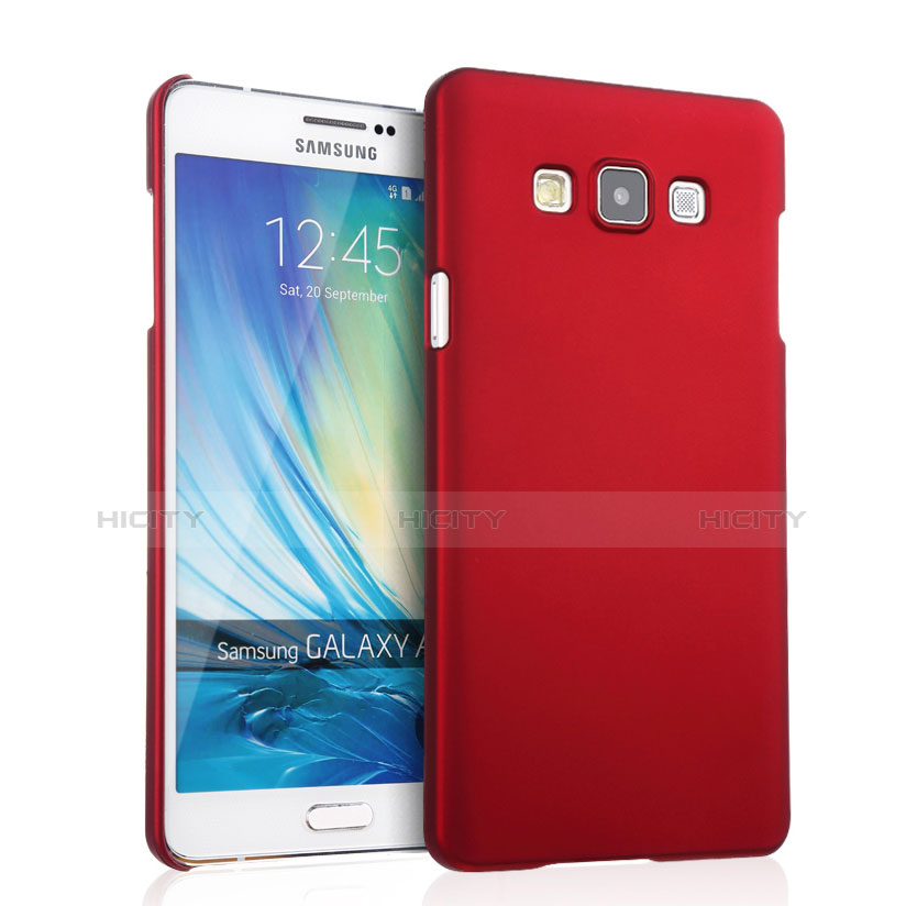 Carcasa Dura Plastico Rigida Mate para Samsung Galaxy A7 SM-A700 Rojo