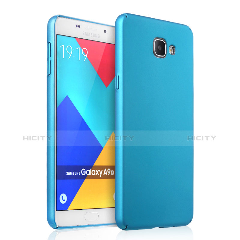 Carcasa Dura Plastico Rigida Mate para Samsung Galaxy A9 (2016) A9000 Azul Cielo