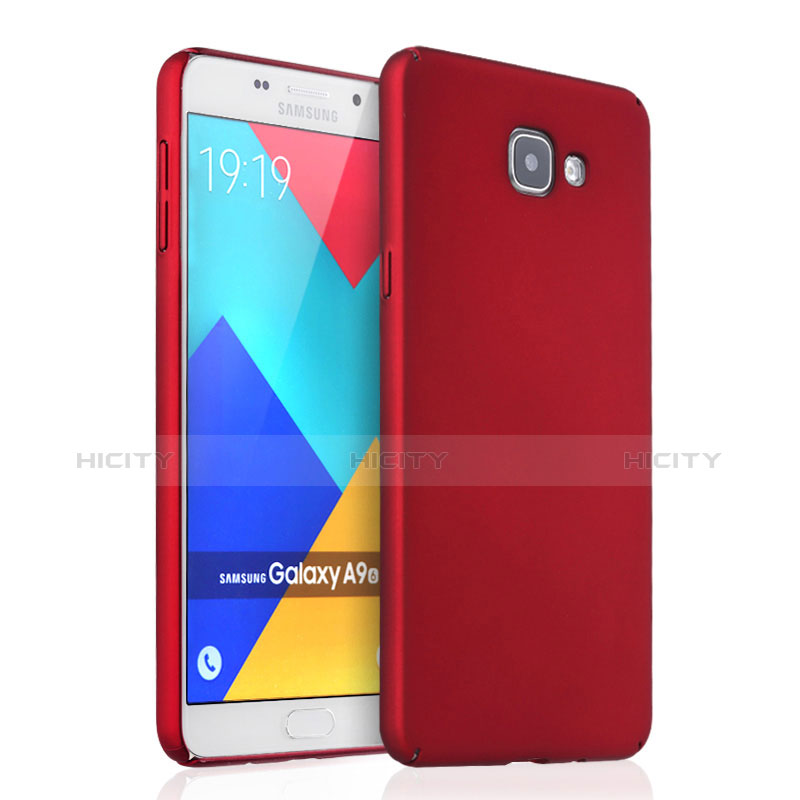 Carcasa Dura Plastico Rigida Mate para Samsung Galaxy A9 (2016) A9000 Rojo