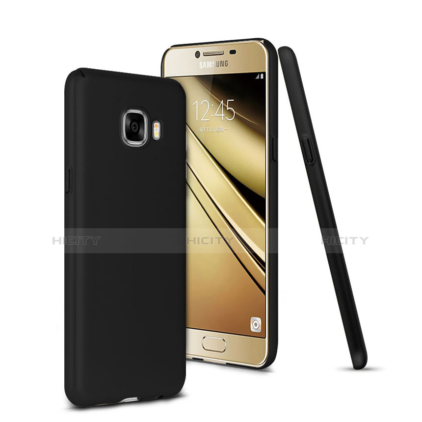 Carcasa Dura Plastico Rigida Mate para Samsung Galaxy C7 SM-C7000 Negro