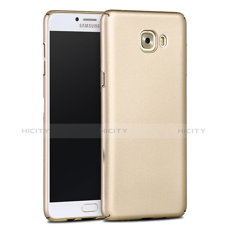 Carcasa Dura Plastico Rigida Mate para Samsung Galaxy C9 Pro C9000 Oro