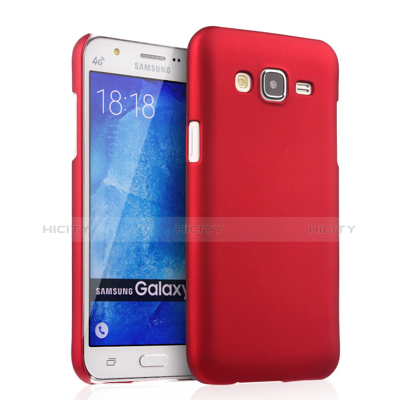 Carcasa Dura Plastico Rigida Mate para Samsung Galaxy J5 SM-J500F Rojo