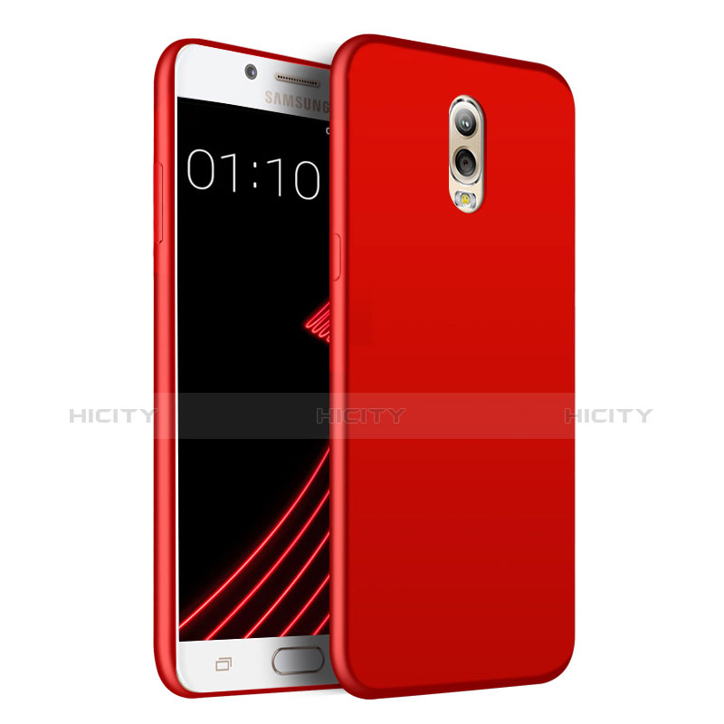 Carcasa Dura Plastico Rigida Mate para Samsung Galaxy J7 Plus Rojo