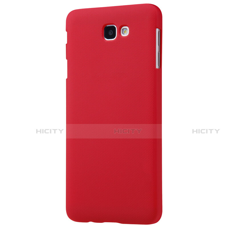 Carcasa Dura Plastico Rigida Mate para Samsung Galaxy J7 Prime Rojo