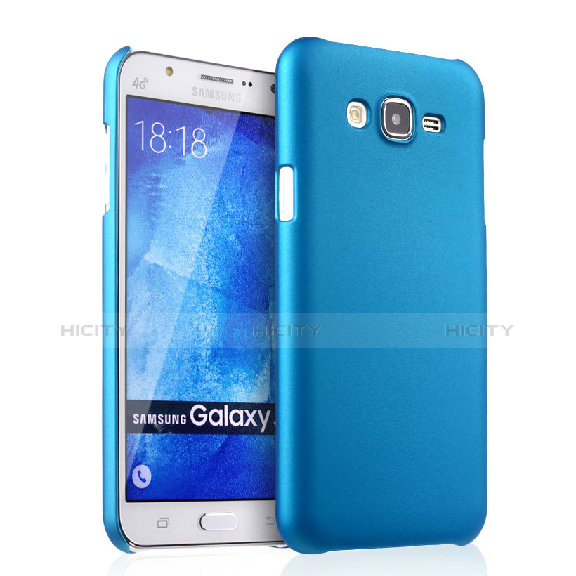 Carcasa Dura Plastico Rigida Mate para Samsung Galaxy J7 SM-J700F J700H Azul Cielo