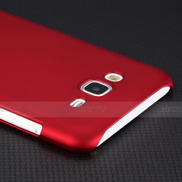 Carcasa Dura Plastico Rigida Mate para Samsung Galaxy J7 SM-J700F J700H Rojo