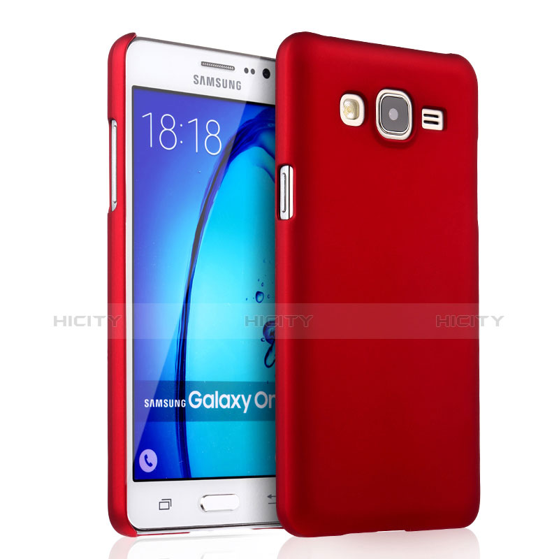 Carcasa Dura Plastico Rigida Mate para Samsung Galaxy On5 G550FY Rojo